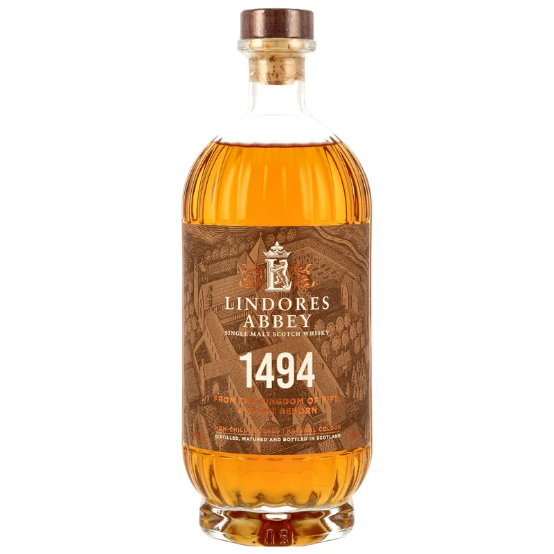 LINDORES ABBEY - Single Malt Whisky 1494 - 46% Vol.