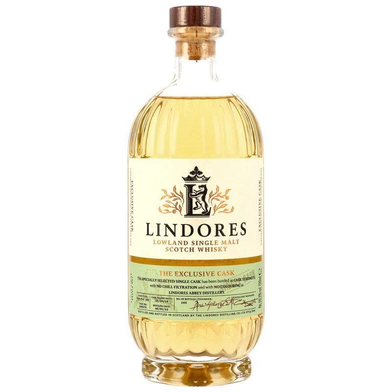 LINDORES ABBEY - 3 Jahre The Exclusive Cask Ex-Rum-Peat #198374 - 60,9% Vol.