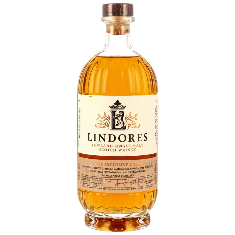 LINDORES ABBEY - 4 Jahre The Exclusive Cask Bourbon #180402 - 60,4% Vol.