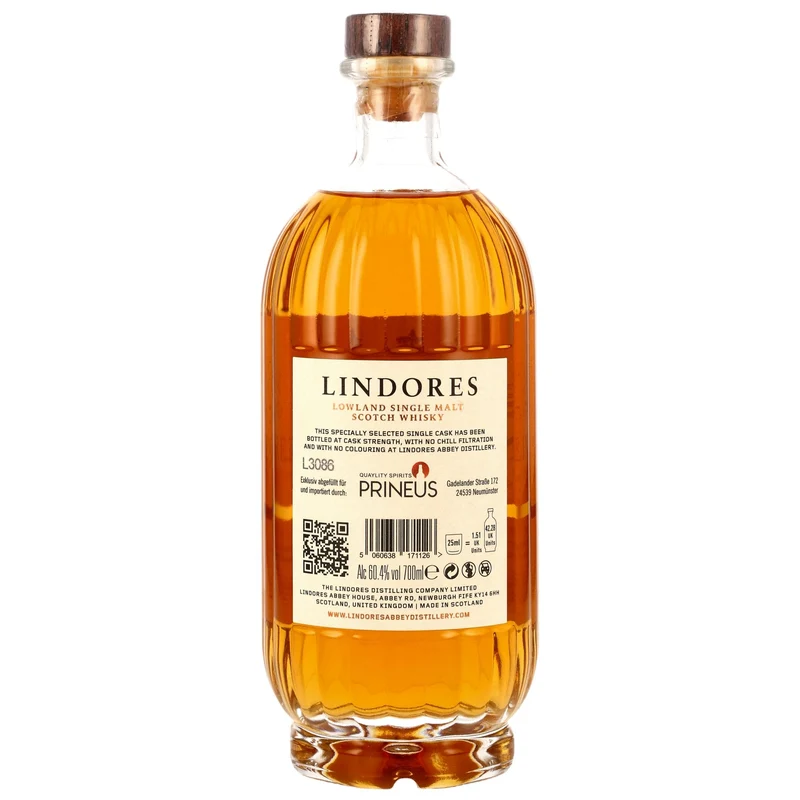 LINDORES ABBEY - 4 Jahre The Exclusive Cask Bourbon #180402 - 60,4% Vol.