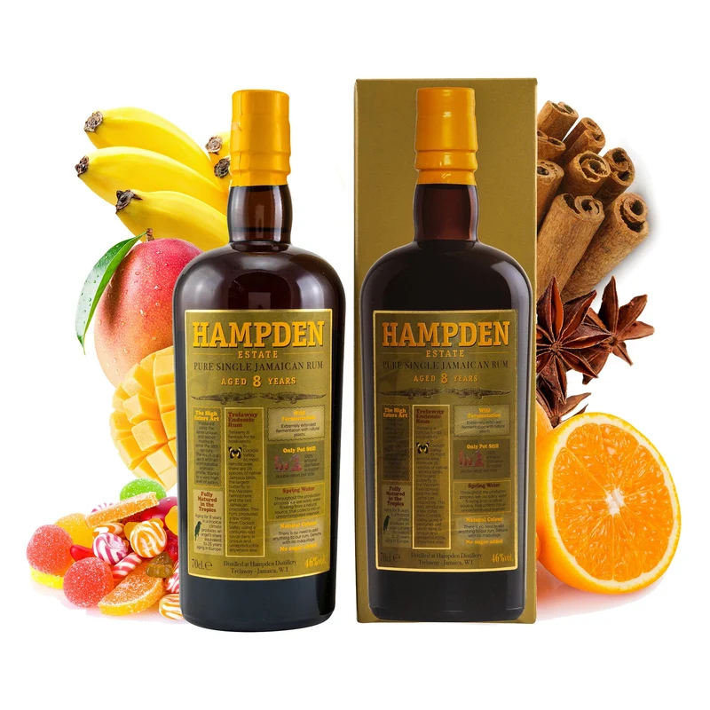 HAMPDEN - 8 Jahre Pure Single Jamaican Rum - 46% Vol.