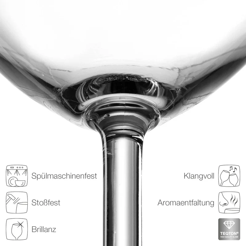 Weinglas 460 ml für Rotwein & Weißwein mit Gravur