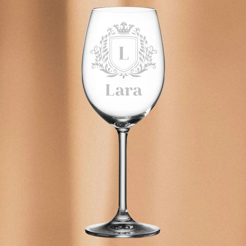 Rotwein Weinglas 460 ml mit personalisierter Gravur