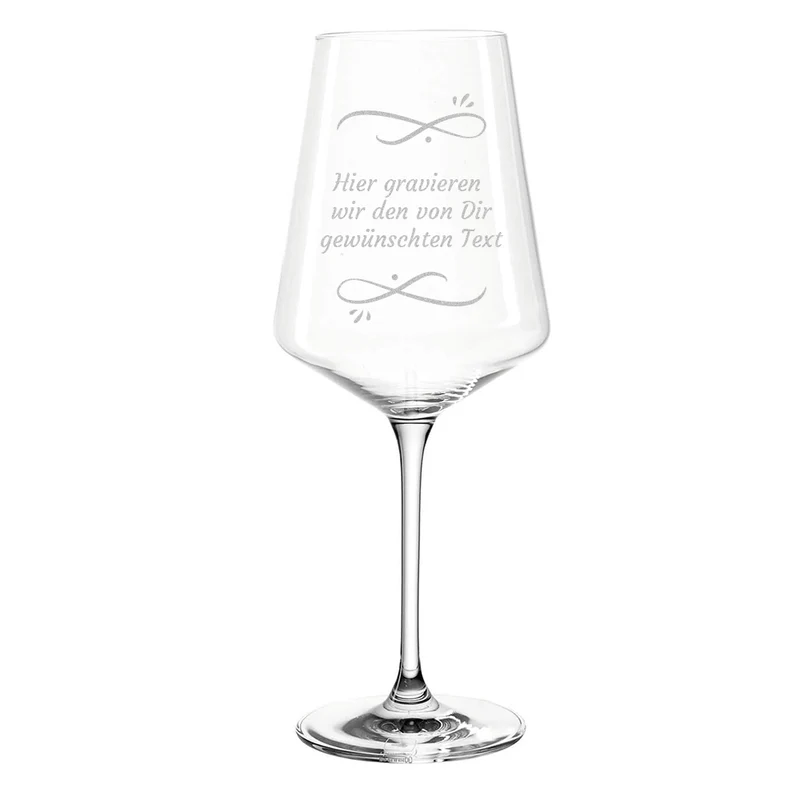 Weinglas 560 ml mit Wunschtext Gravur als Geschenk