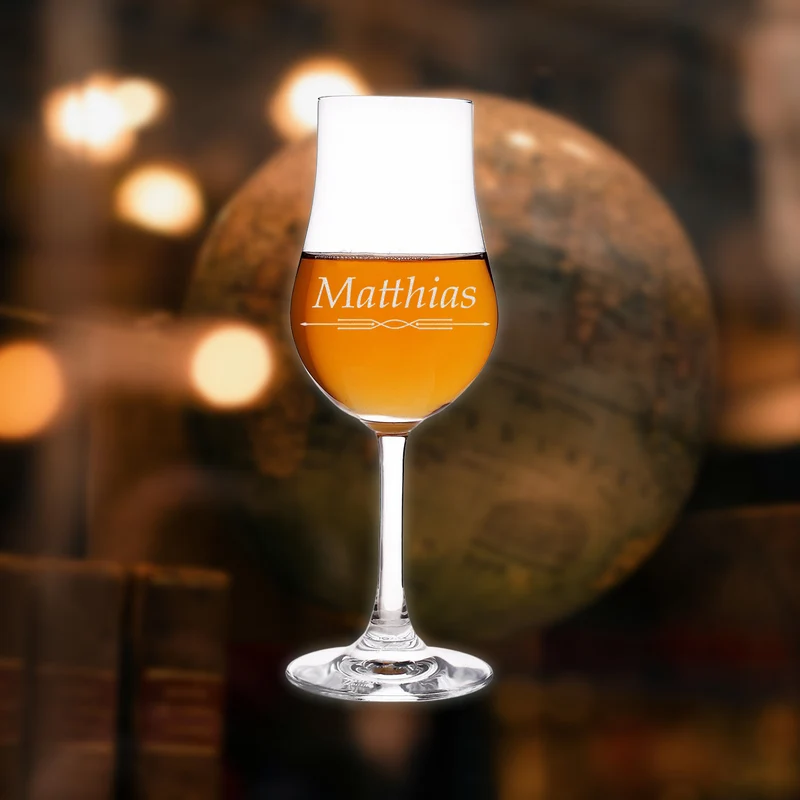 Malt Whisky Glencairn Glas für Männer - mit Wunschgravur