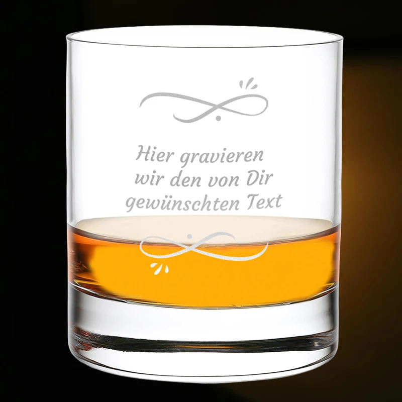 Personalisiertes Whiskyglas 320 ml mit Wunschtext