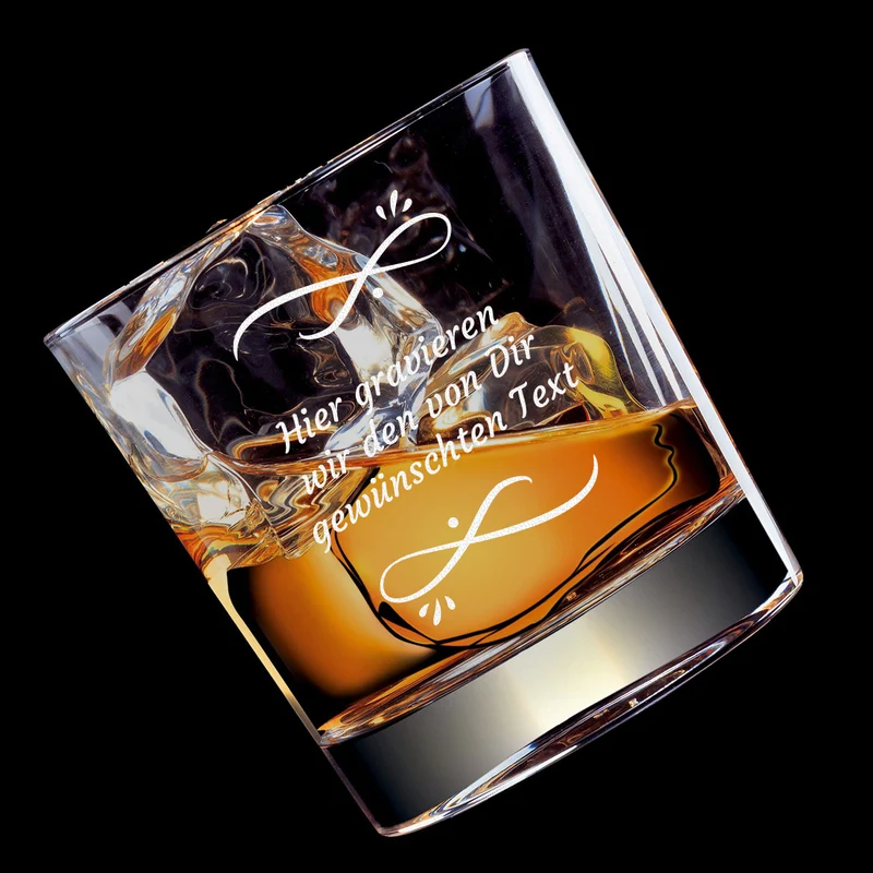 Personalisiertes Whiskyglas 320 ml mit Wunschtext