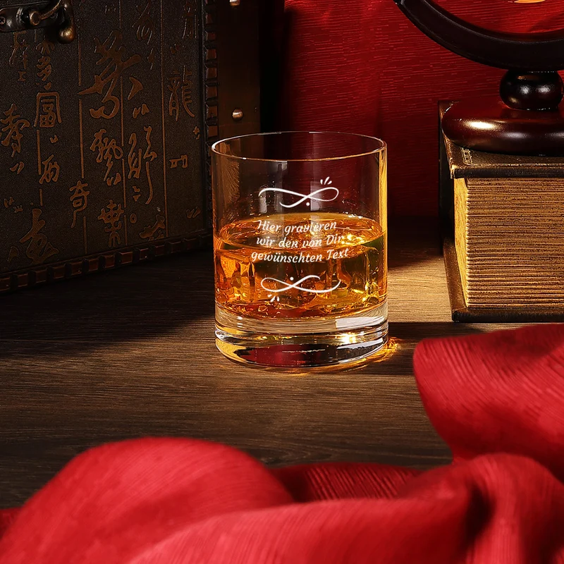 Personalisiertes Whiskyglas 320 ml mit Wunschtext