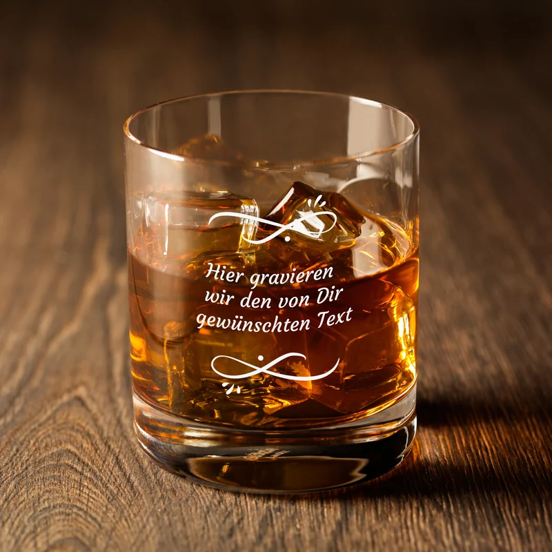 Personalisiertes Whiskyglas 320 ml mit Wunschtext