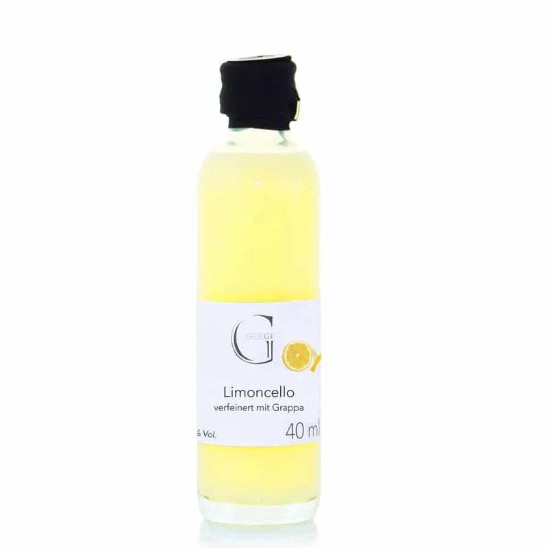 Limoncello Likör verfeinert mit Grappa - mini 40 ml