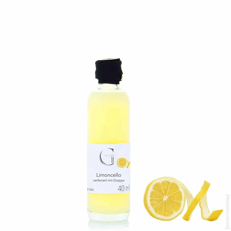 Limoncello Likör verfeinert mit Grappa - mini 40 ml