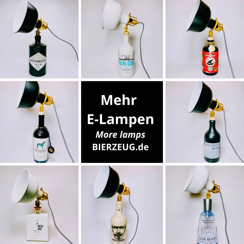 Whisky Tischlampe aus echter Whiskyflasche – Handgemachte Upcycling Design Lampe mit warmem Licht – Geschenkidee für Whisky Liebhaber