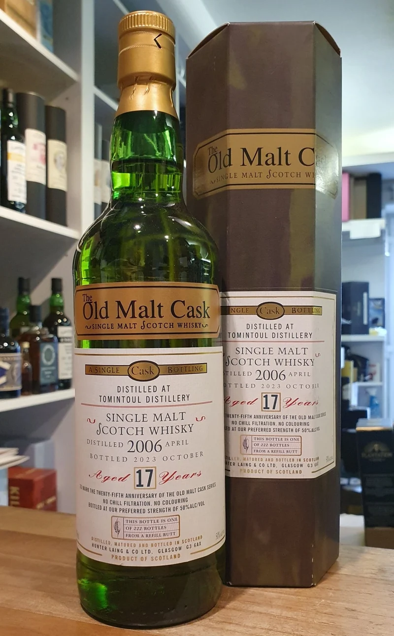X Tomintoul 2006 single cask 17Y 50 % vol. 0,7l old malt cask Whisky Hunter Laing OMC #hl56885