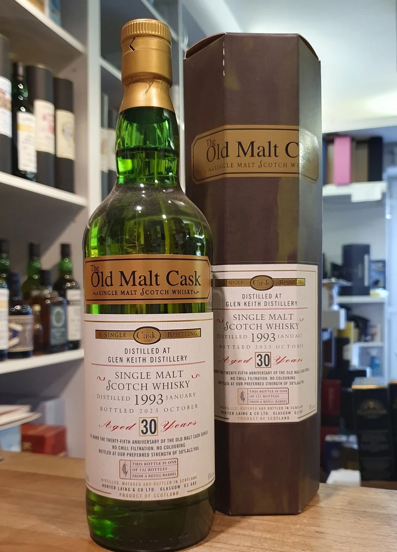 Glen Keith 1993 single cask 30 Y 50 % vol. 0,7l old malt cask Whisky Hunter Laing OMC #hl56899