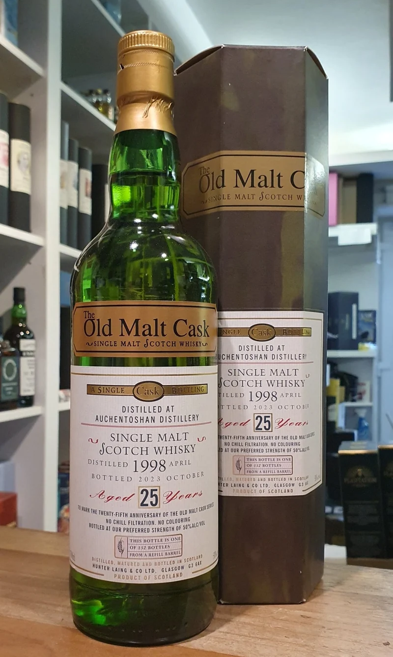 Auchentoshan 1998 25 y single cask 50 % vol. 0,7l old malt cask Whisky Hunter Laing OMC #hl56901 alt