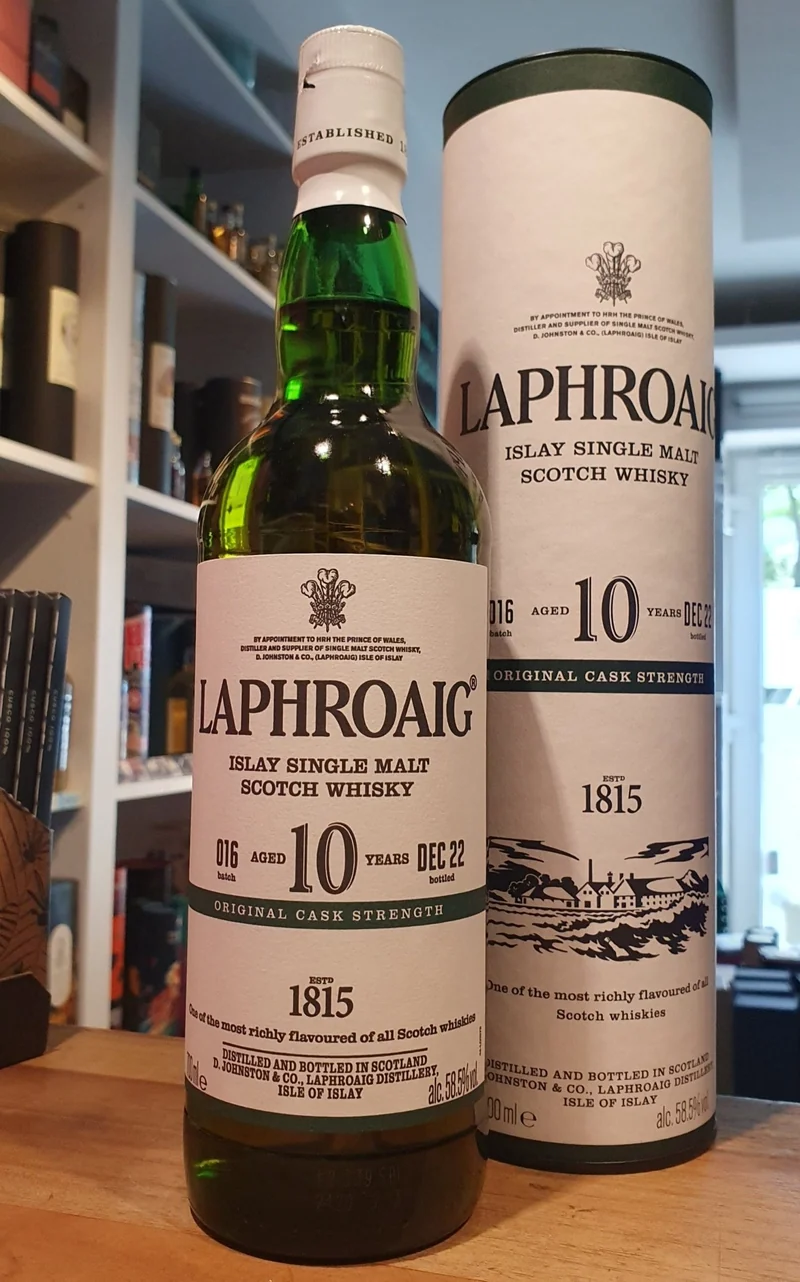 X Laphroaig cask strength 10 batch 16 Whisky 0,7l 58,5% vol.