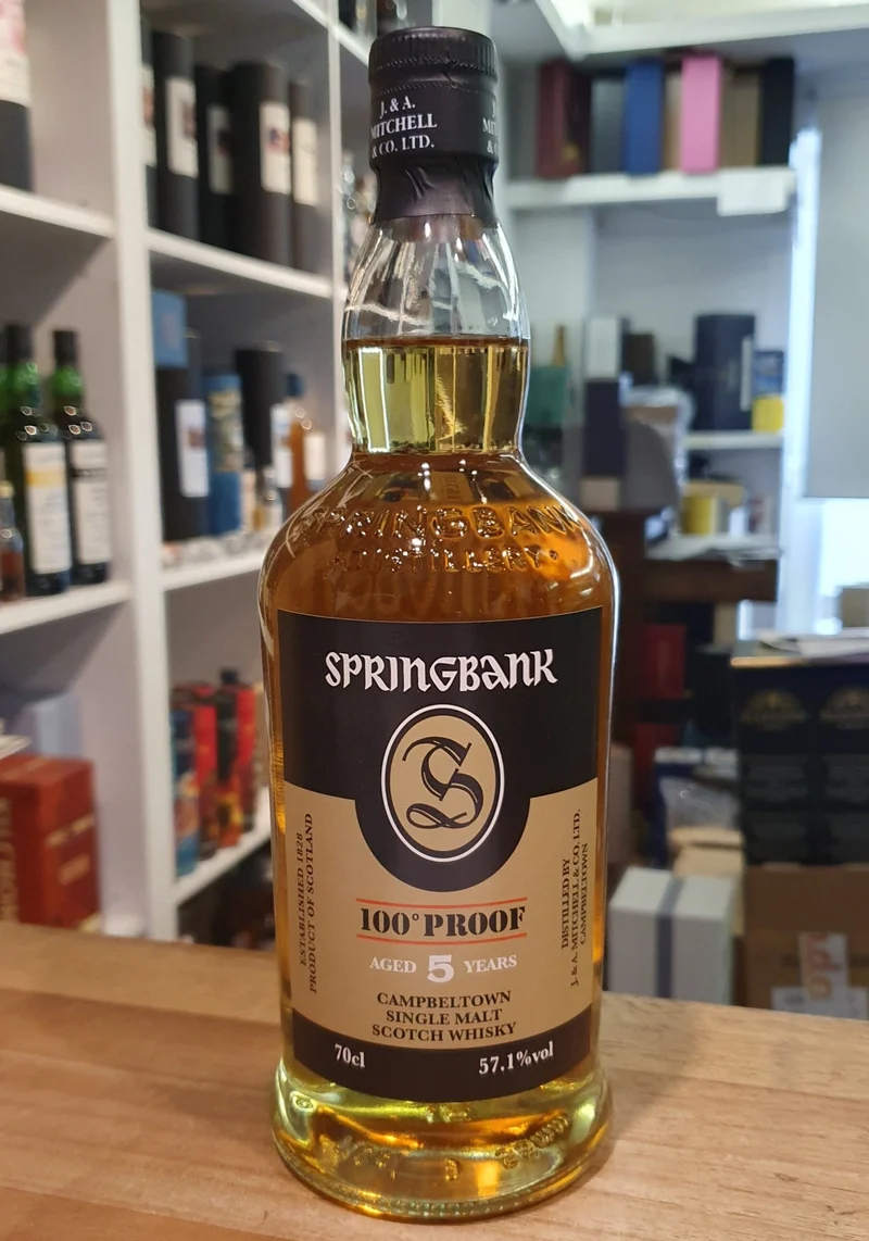 Springbank 5 y 100 proof NEU cask strength o.Dose 0,7l 57,1% vol. Whisky
