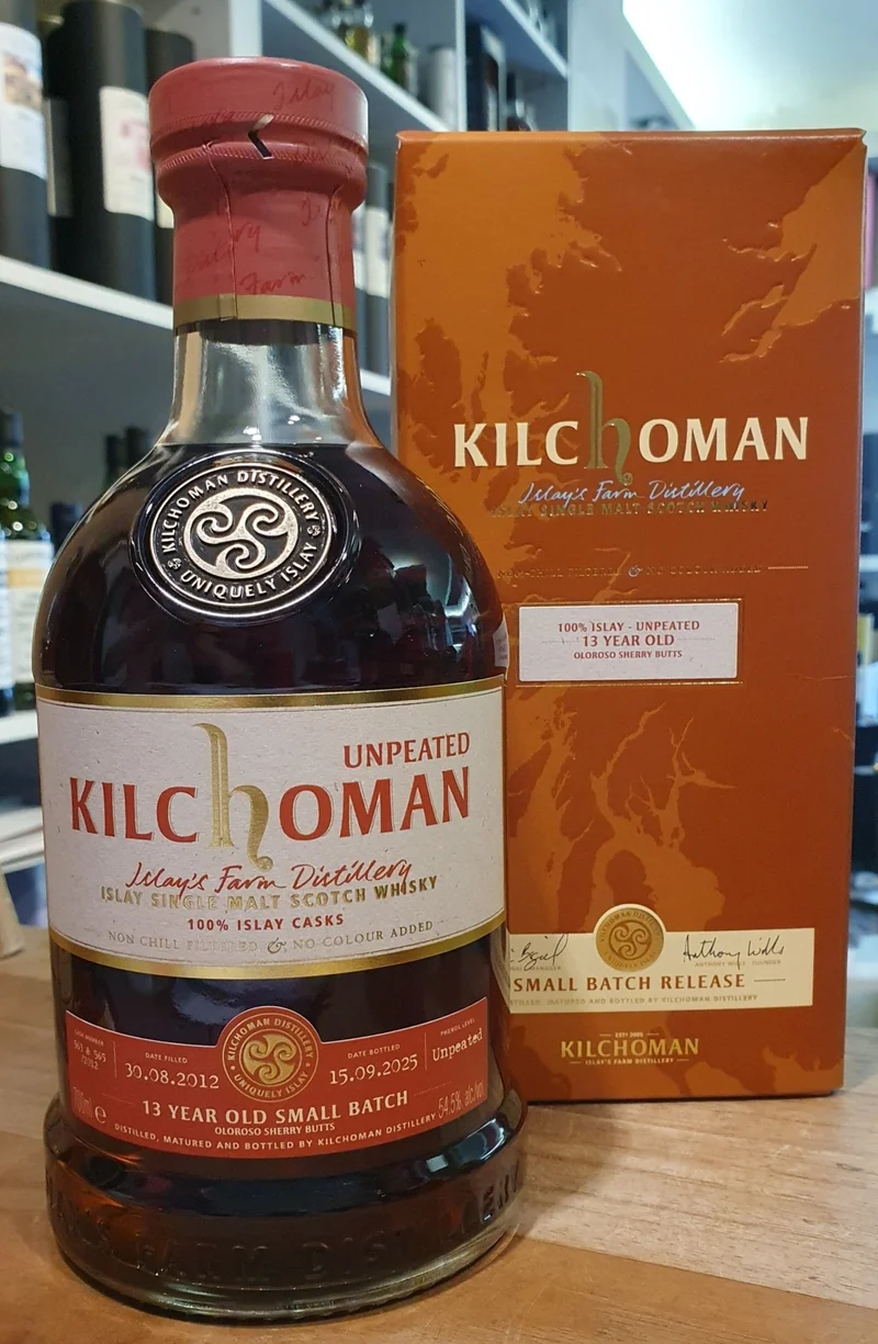 Kilchoman UNPEATED 2 Single Casks 2012 13y 100% Islay Sherry Butt 2025 0.7l 54,5 % scotch whisky limitiert