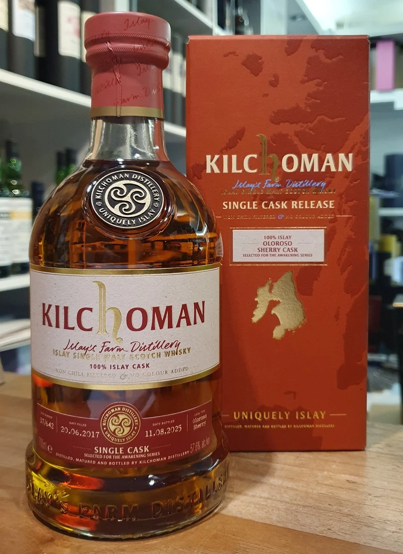 X Kilchoman 2017 2025 8 y Oloroso Sherry Cask The Awakening Series Edition 0.7l 57,6 % scotch whisky #17/642
