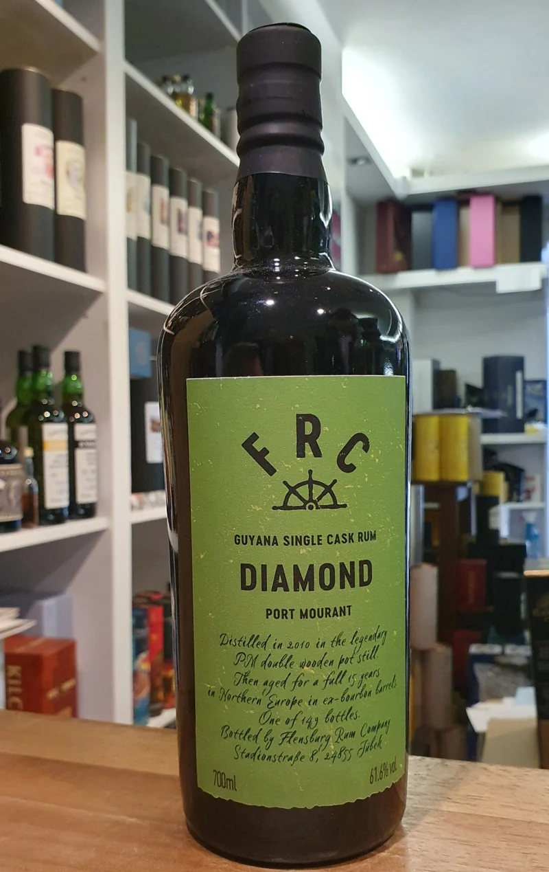 FRC Guyana Diamond Port Mourant 2010 rum single cask 61,6 % 0,7l l Flensburg grün