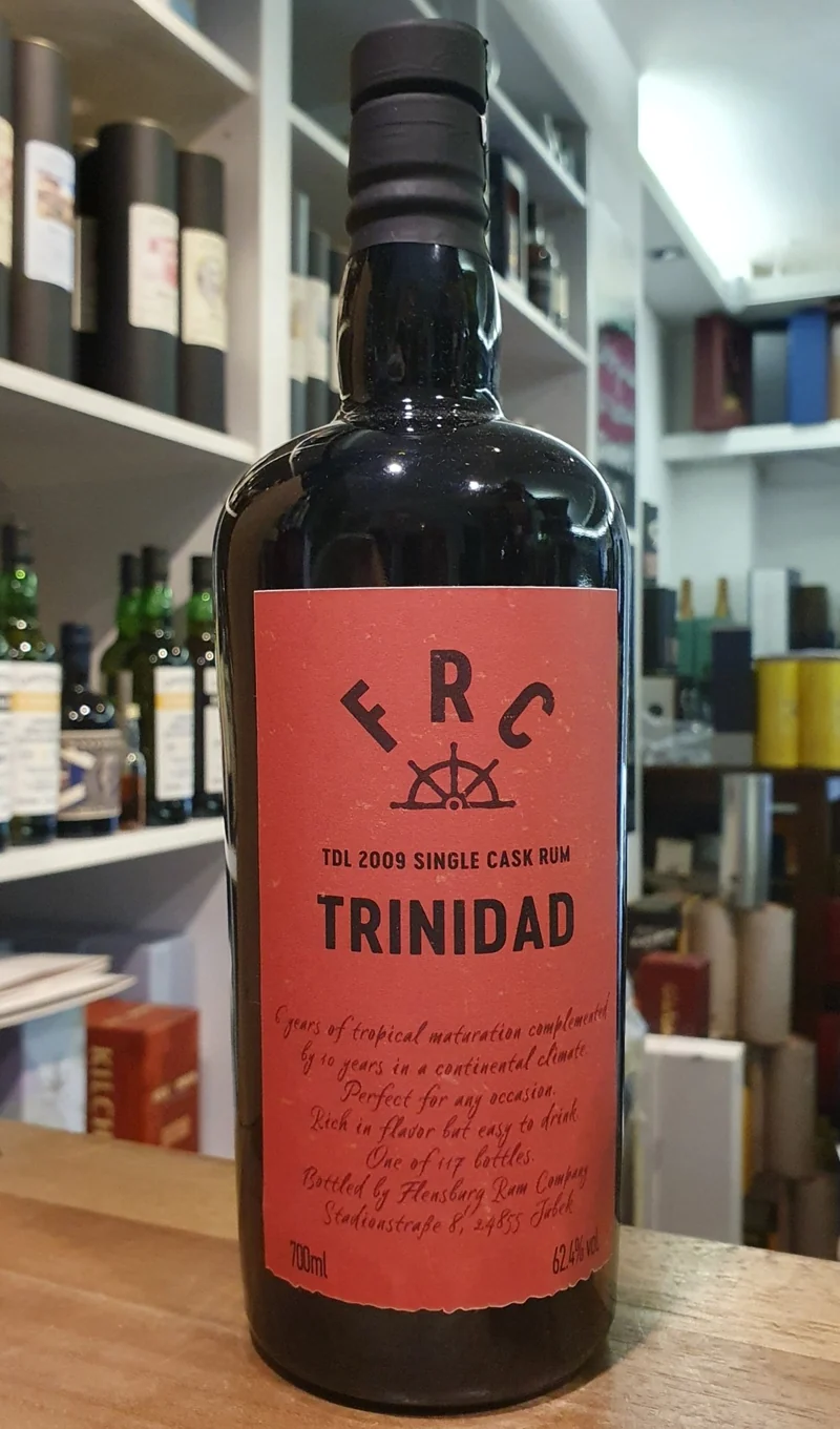 FRC Trinidad T.D.L. 2009 single cask rum 62,4 % 0,7l l Flensburg ROT