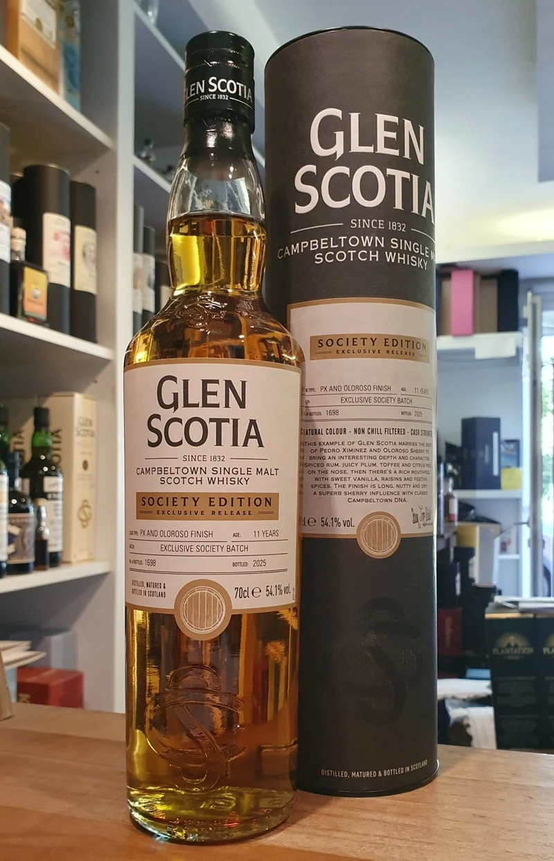 Glen Scotia Society batch 2025 11 y PX Oloroso 0,7l 54,1 %vol. GePa Schottland Campbeltown