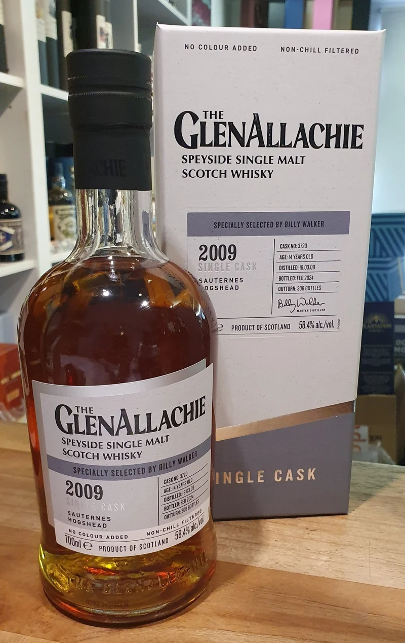 X Glenallachie 2009 2024 Sauternes HH cask 58,4 % vol. 0,7l Single Malt Whisky 14y #3720