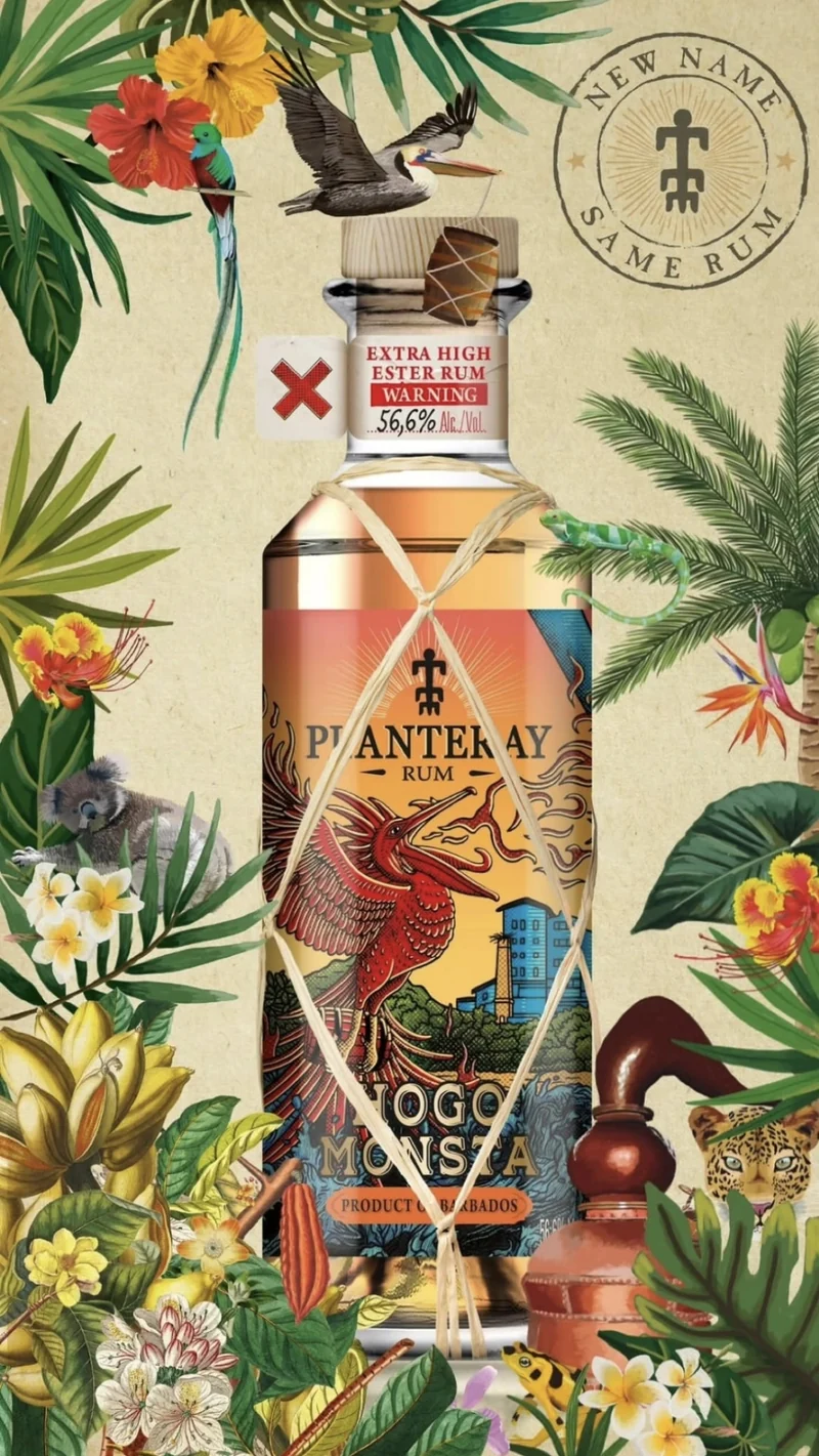 X Planteray HOGO Monsta VERY HIGH ESTER Barbados 0,2l 56,6 % vol. Rum Sonderedition Plantation