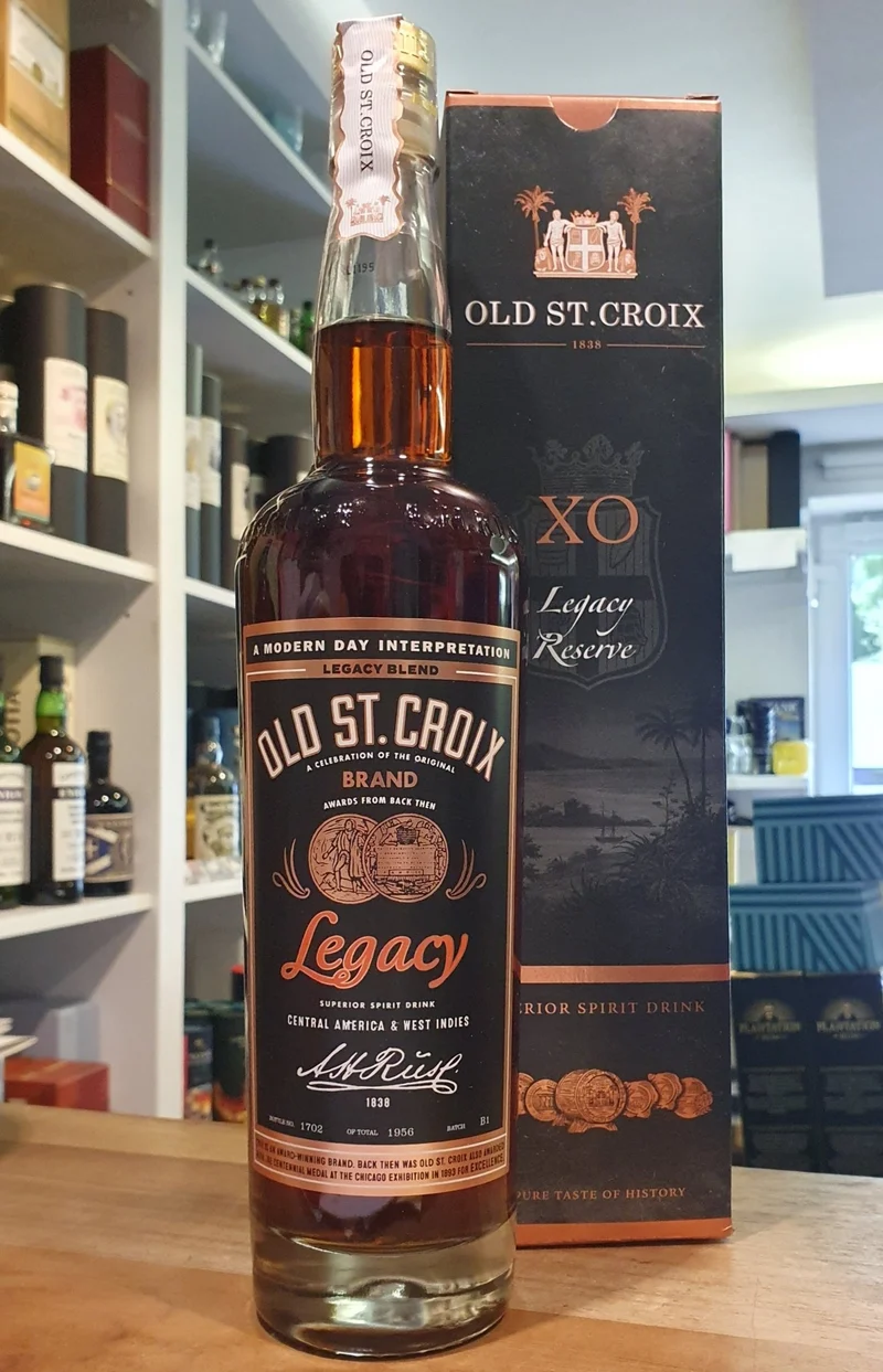 X Old st.croix Legacy 2025 0,7l 42 % vol. limited A.H.Riise Rum Basis