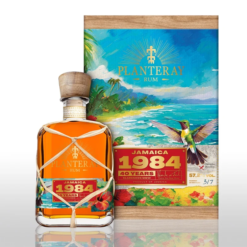 Planteray Clarendon Jamaica 1984 MMW 57,2% 0,7L inkl. 3cl Probe – Geschenkset