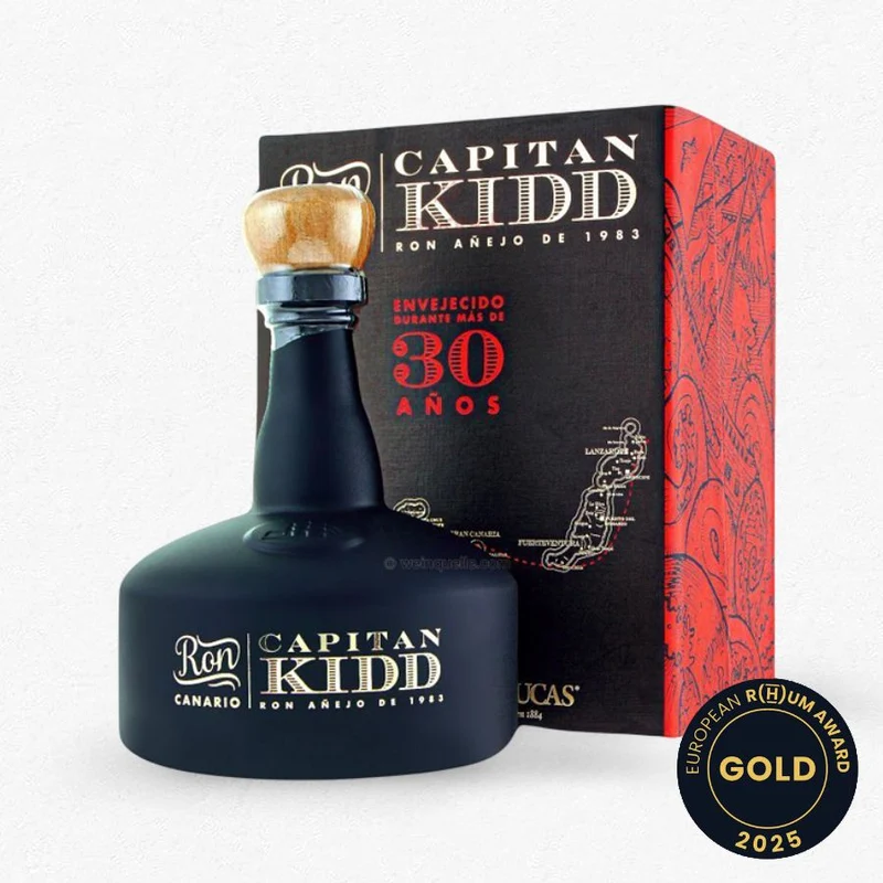 Arehucas Ron Añejo 30YO Capitan Kidd 40% 0,7L