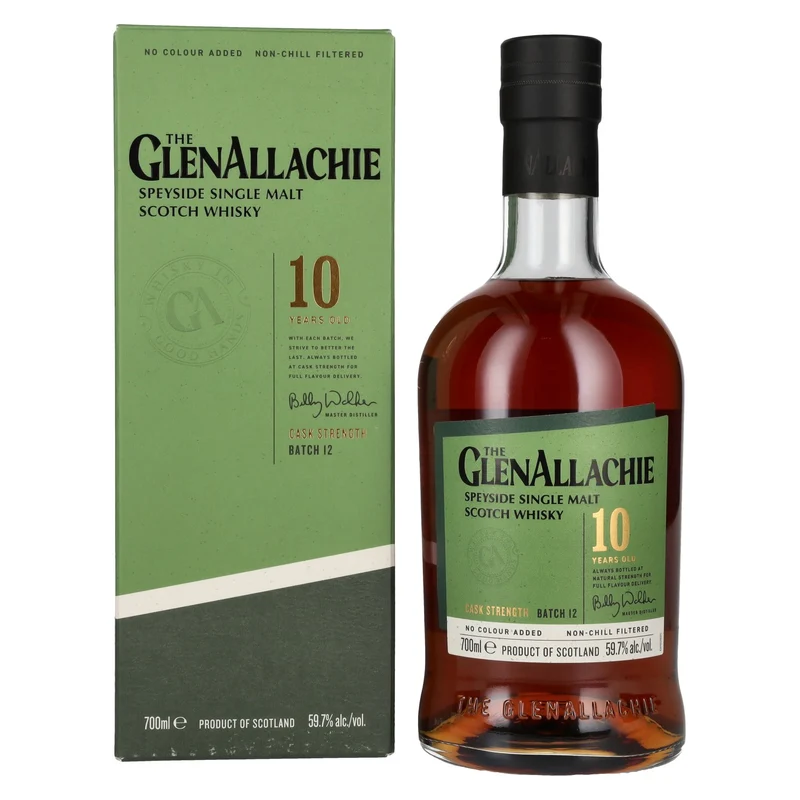 The GlenAllachie 10 Years Old CASK STRENGTH Batch 12 59,7% Vol. 0,7l in Geschenkbox