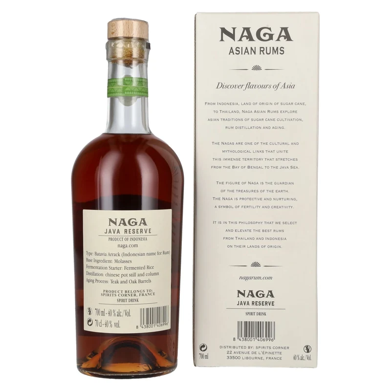 Naga JAVA RESERVE Double Cask Aged 40% Vol. 0,7l in Geschenkbox