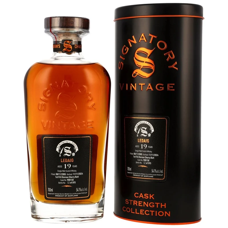 Ledaig 19 Jahre 2005/2024 SV Symingtons Choice Cask #900158 54,1% 0,7l