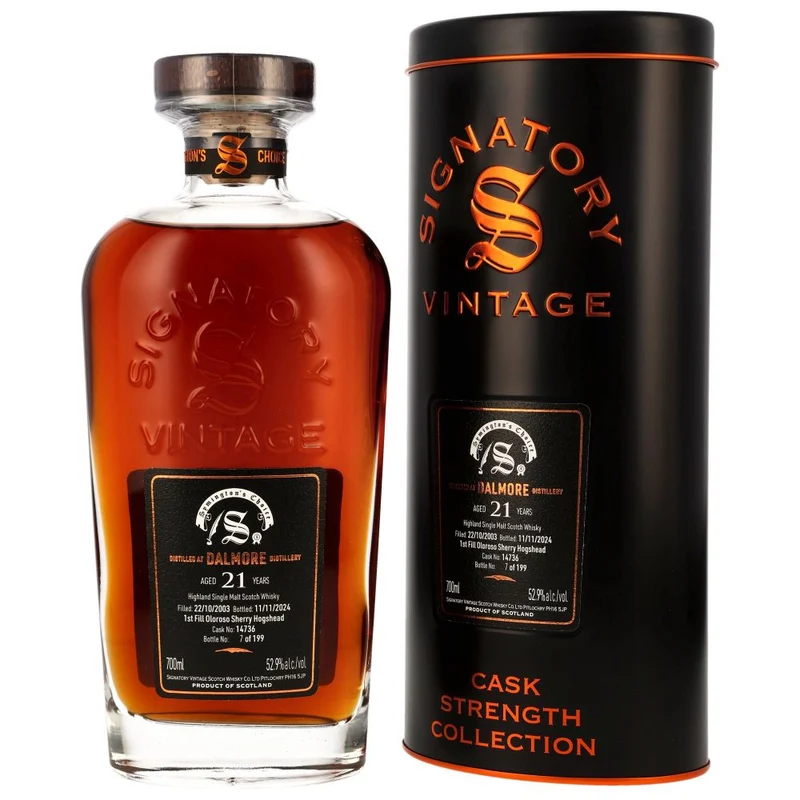 Dalmore 21 Jahre 2003/2024 SV Symingtons Choice Cask #14736 52,9% 0,7l