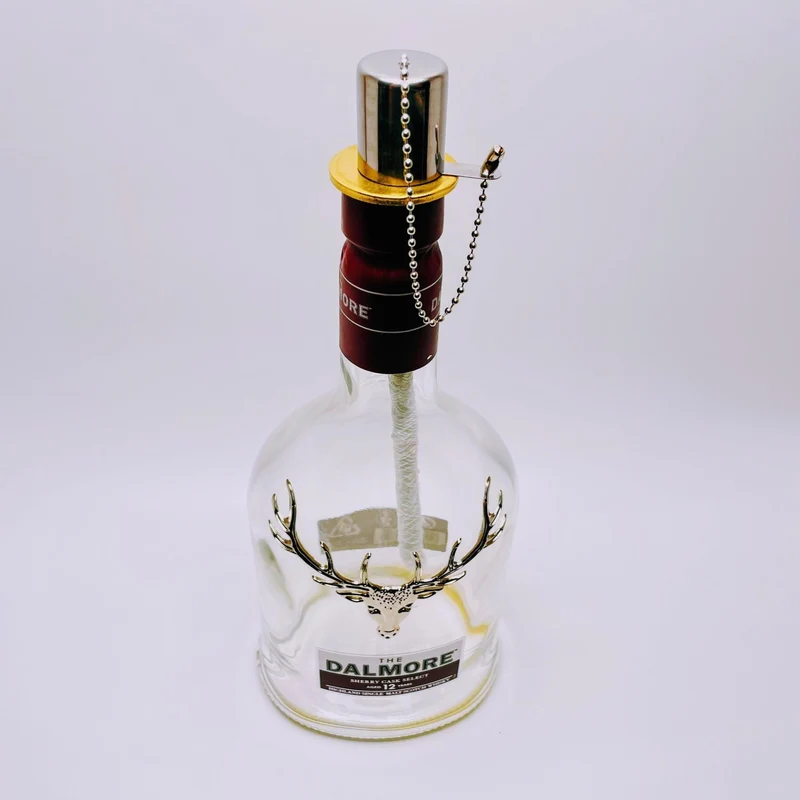 Whisky-Öllampe Dalmore | Handgemachte Öllampe aus Dalmore Whiskey Flaschen | Upcycling | Individuell | Geschenk | Schottland | Deko