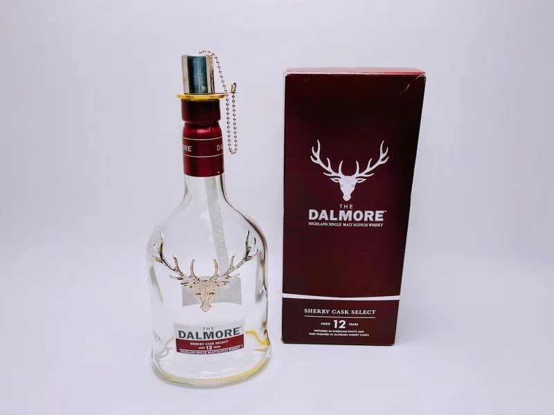 Whisky-Öllampe Dalmore | Handgemachte Öllampe aus Dalmore Whiskey Flaschen | Upcycling | Individuell | Geschenk | Schottland | Deko