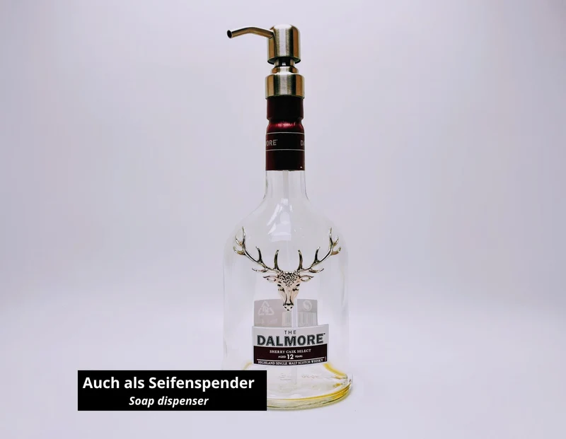 Whisky-Öllampe Dalmore | Handgemachte Öllampe aus Dalmore Whiskey Flaschen | Upcycling | Individuell | Geschenk | Schottland | Deko