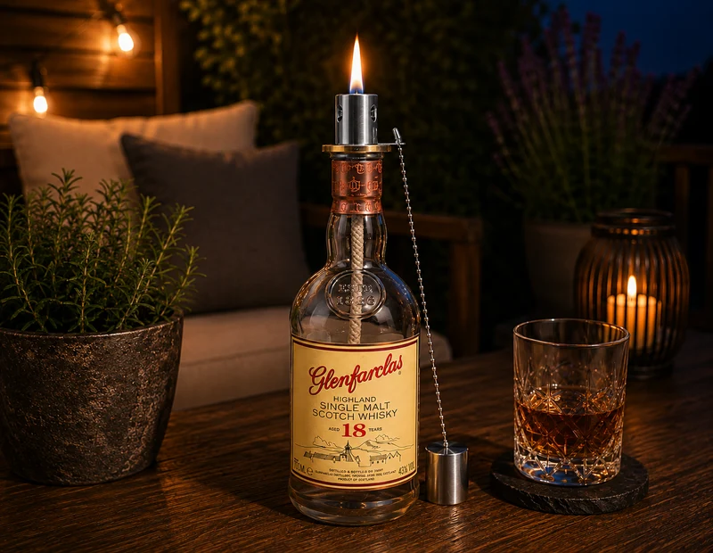 Whisky-Seifenspender Glenfarclas | Upcycling Pumpspender aus Glenfarclas Whiskey Flaschen | Nachfüllbar mit Seife | Bad Deko | Geschenk