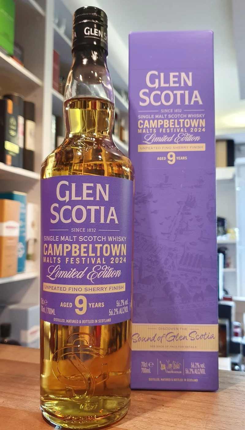 Glen Scotia 9 y Festival 2024 Edition Fino Sherry cask 0,7l 56,2% vol. Whisky lila