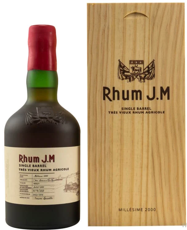 X Rhum J.M Millesime 2000 Single Barrel 40,82%vol. 0,5l single Cask #180029 Rum Agricole Martinique