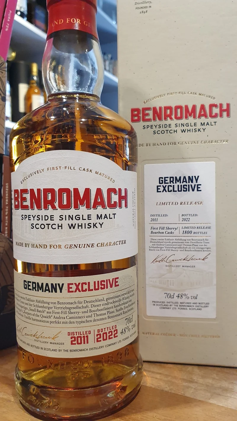 Benromach 2011 2022 Germany exclusive Batch 2 0,7l 48% vol. Whisky