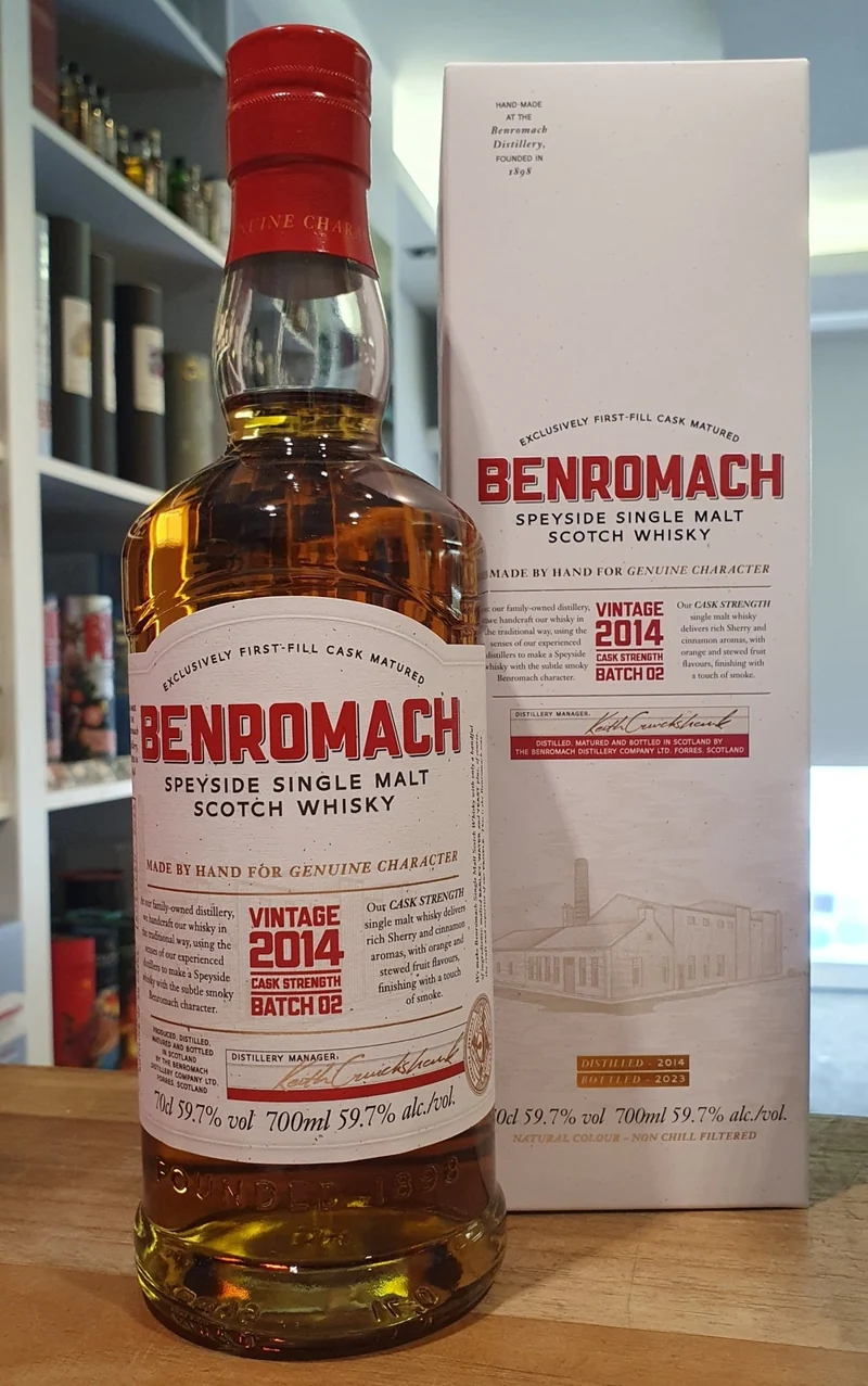 Benromach 2014 2024 Cask Strength Batch 2 0,7l 59,7 % vol. Whisky vintage
