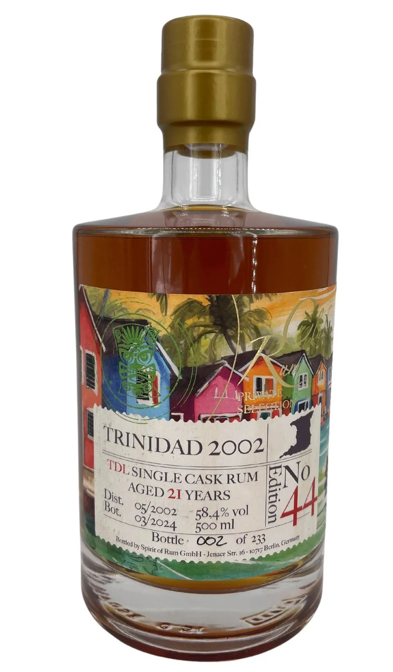 Rumclub Ed. 44 Trinidad 2002 TDL 21y 58,4% vol. 0,5l Single cask Rum club