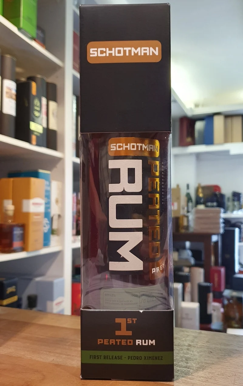 Schotman Rum B1 Peated PX cask 0,7l 52 53% vol. blend grün