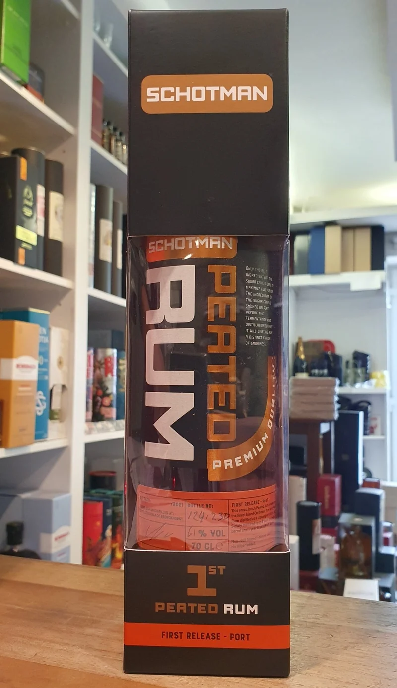 Schotman Rum B1 Peated Port cask 0,7l 61% vol. blend rot