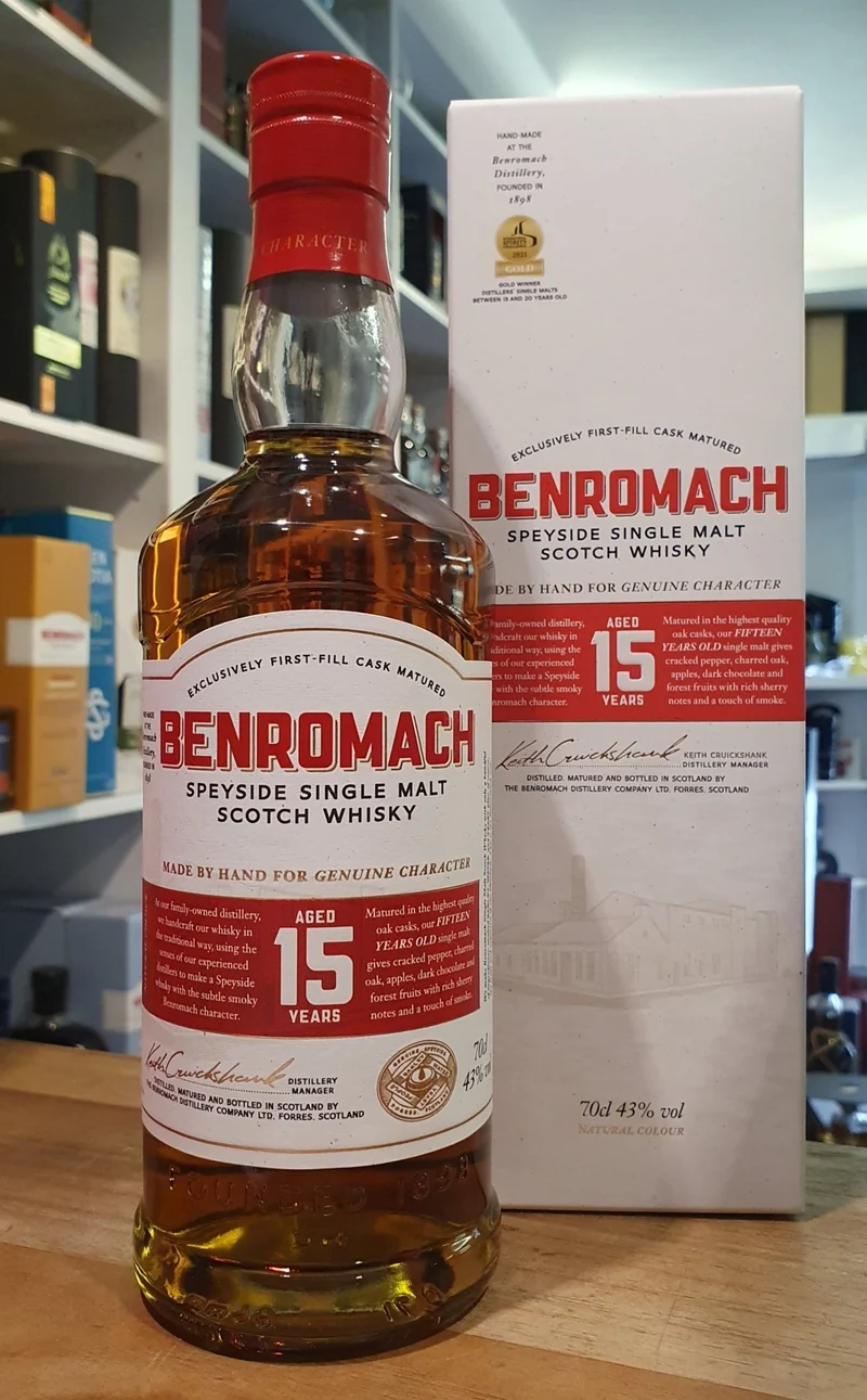 Benromach 15 y single Malt 0,7l 43% vol. Whisky