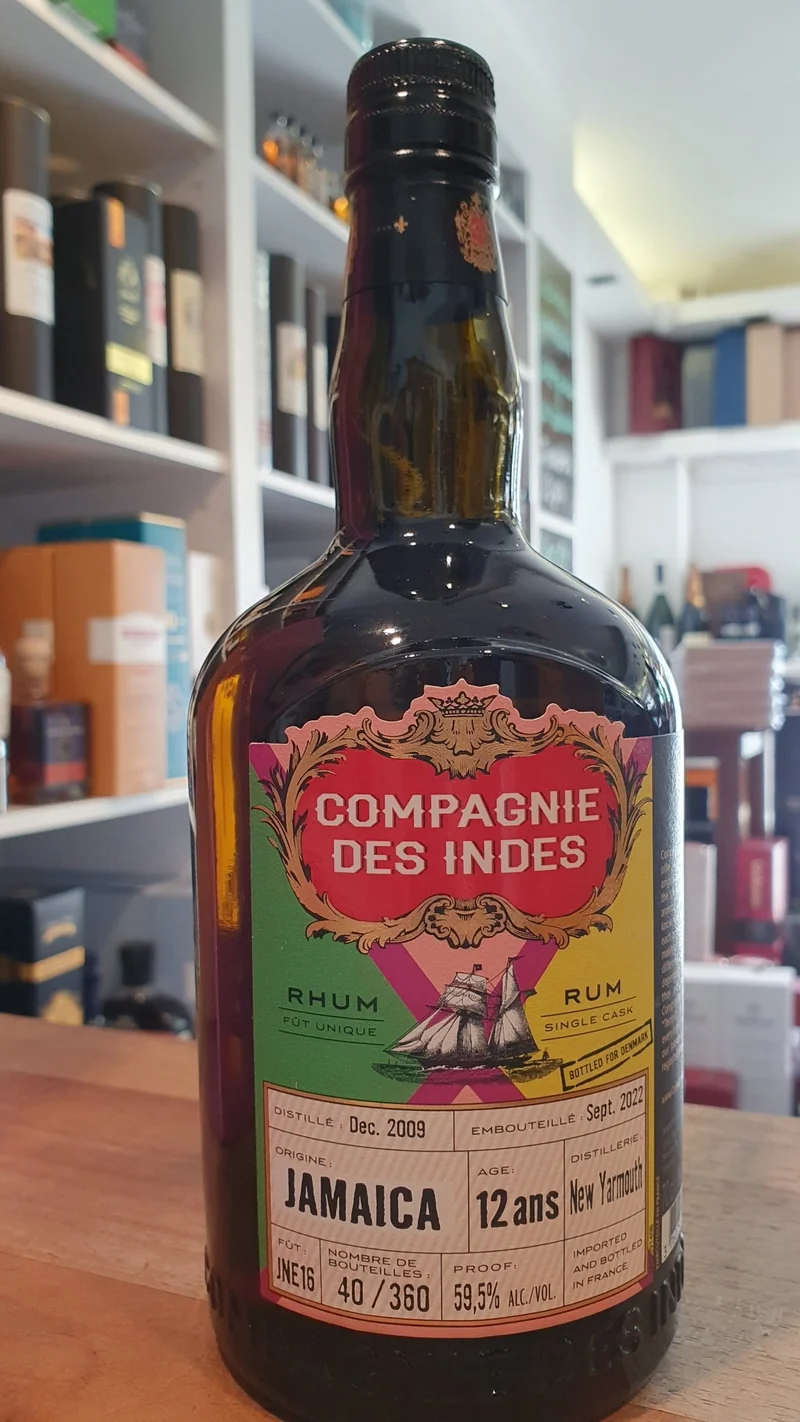 Compagnie des Indes Jamaica 12 Y Jamaica 2009 New Yarmouth 0,7l 59,5%vol. cdi Rum JNY DK