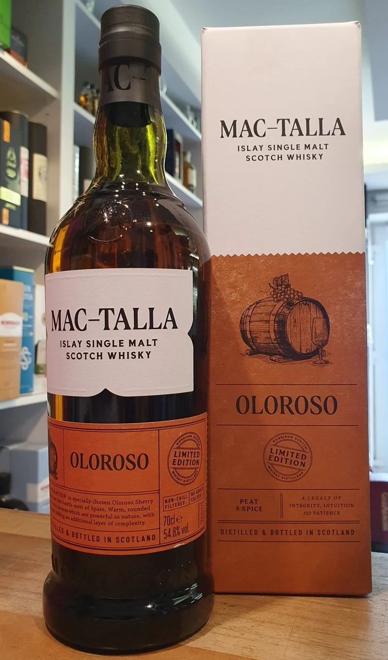 Mac-Talla oloroso cask limited edition cask strength Whisky Islay single malt 0,7l 54,8% vol. mit GP Morrison