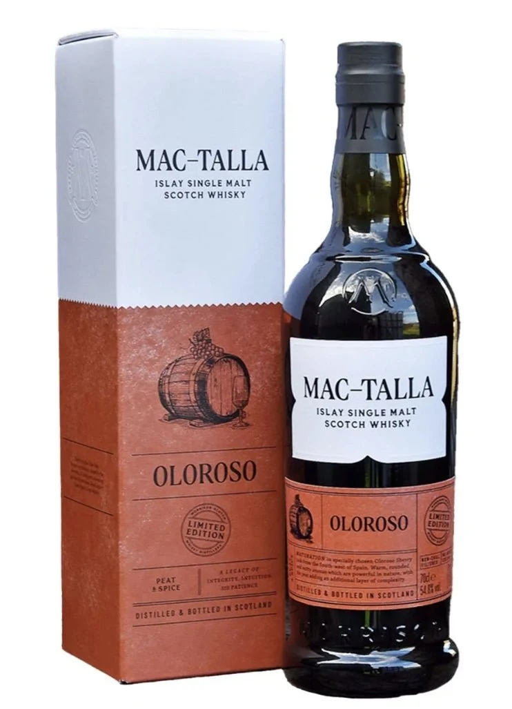 Mac-Talla oloroso cask limited edition cask strength Whisky Islay single malt 0,7l 54,8% vol. mit GP Morrison